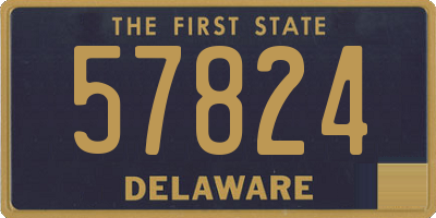 DE license plate 57824