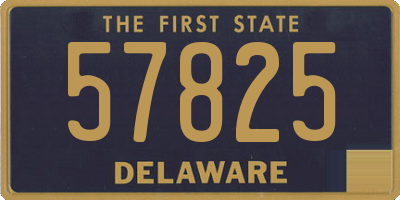 DE license plate 57825