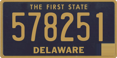 DE license plate 578251