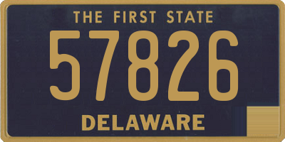 DE license plate 57826