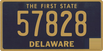 DE license plate 57828