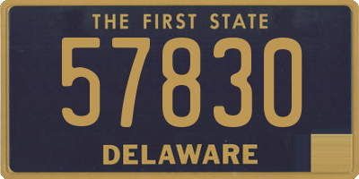 DE license plate 57830