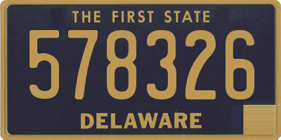 DE license plate 578326