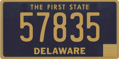 DE license plate 57835