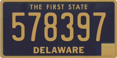 DE license plate 578397