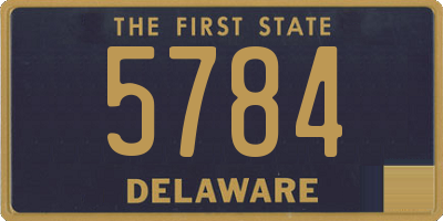 DE license plate 5784