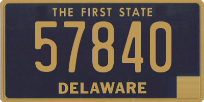 DE license plate 57840