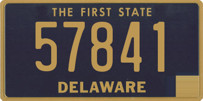 DE license plate 57841