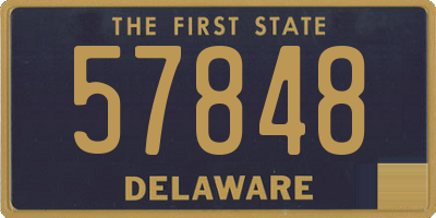 DE license plate 57848