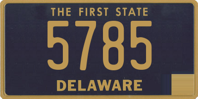 DE license plate 5785