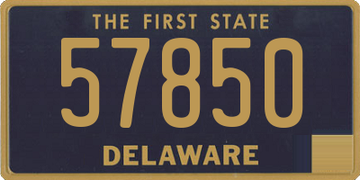 DE license plate 57850