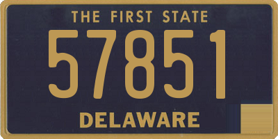 DE license plate 57851