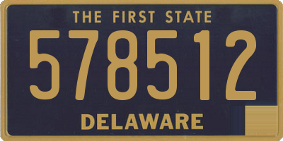 DE license plate 578512