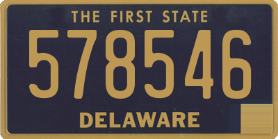 DE license plate 578546