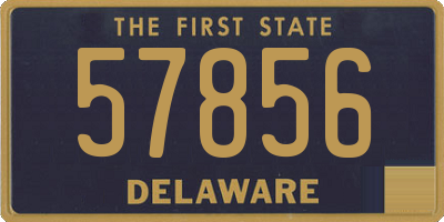 DE license plate 57856