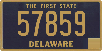 DE license plate 57859
