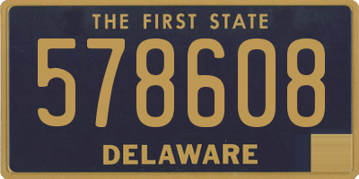 DE license plate 578608