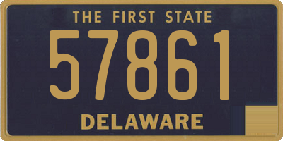 DE license plate 57861