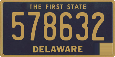 DE license plate 578632
