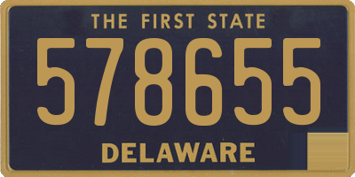 DE license plate 578655