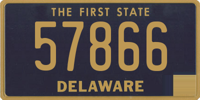 DE license plate 57866