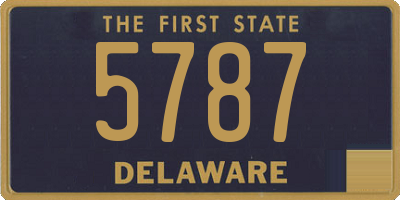 DE license plate 5787