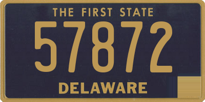 DE license plate 57872