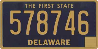 DE license plate 578746