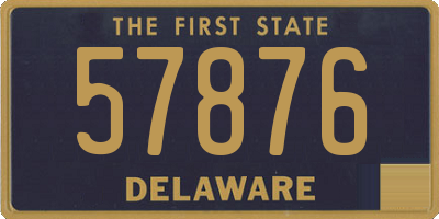 DE license plate 57876