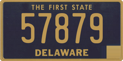 DE license plate 57879