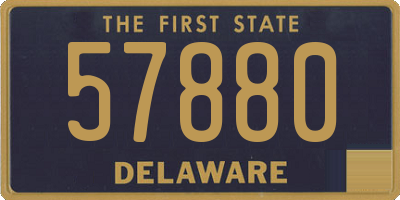 DE license plate 57880