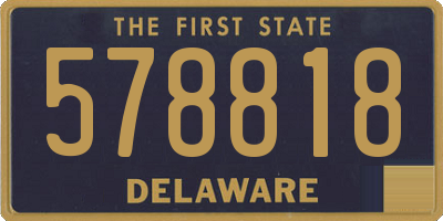 DE license plate 578818