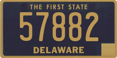 DE license plate 57882