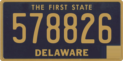 DE license plate 578826