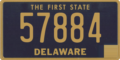 DE license plate 57884