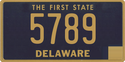 DE license plate 5789