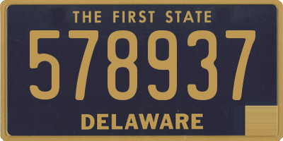 DE license plate 578937