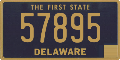 DE license plate 57895