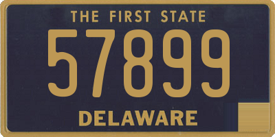 DE license plate 57899