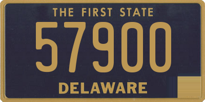 DE license plate 57900
