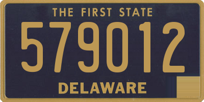 DE license plate 579012