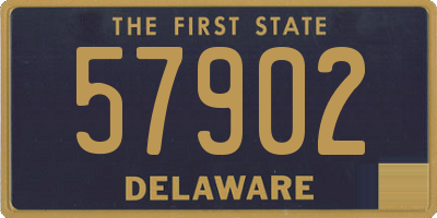 DE license plate 57902