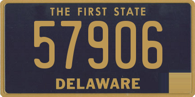 DE license plate 57906