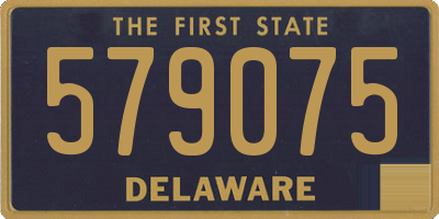 DE license plate 579075