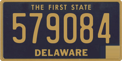 DE license plate 579084