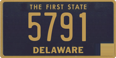 DE license plate 5791