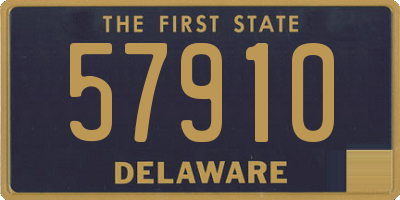 DE license plate 57910