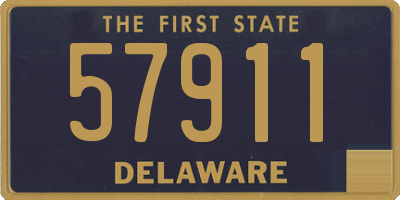 DE license plate 57911