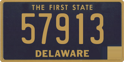 DE license plate 57913