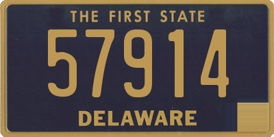 DE license plate 57914